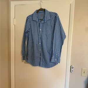 Cat & Jack Blue Gingham Men's Shirt